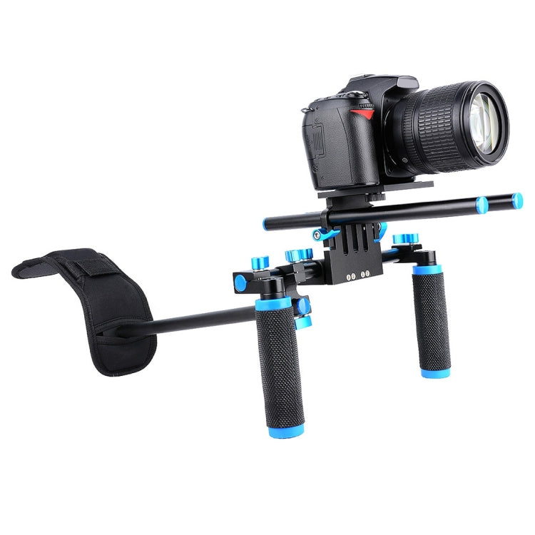 YELANGU YLG0102A-A01 Dual Handle Shoulder Mount Support Kit DSLR Rig(Black) - free shipping - PMC TechLife - Order now!