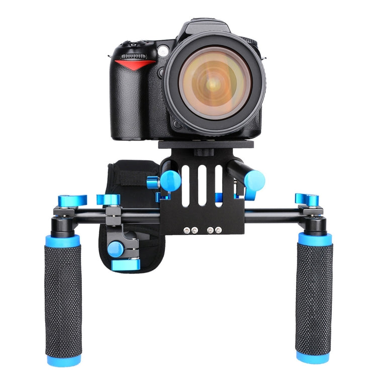 YELANGU YLG0102A-A01 Dual Handle Shoulder Mount Support Kit DSLR Rig(Black) - free shipping - PMC TechLife - Order now!