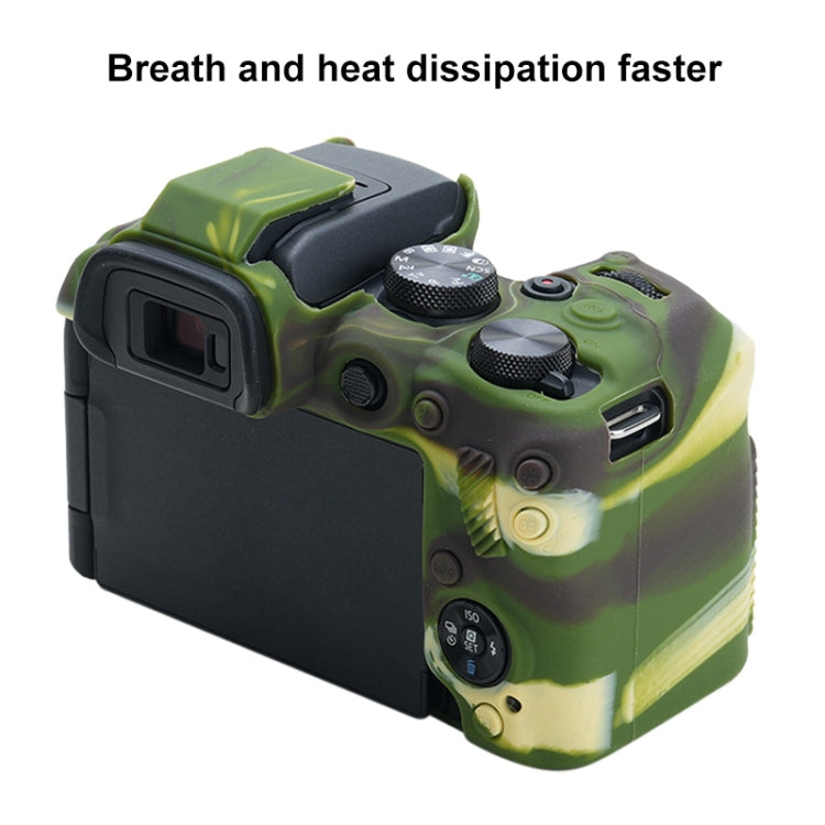 For Canon EOS R10 Soft Silicone Protective Case (Camouflage) - Protective Case by PMC TechLife | Online Shopping South Africa | PMC TechLife | Buy Now Pay Later Mobicred