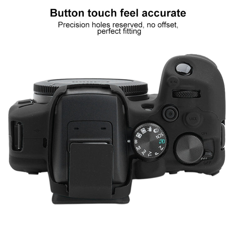 For Canon EOS R10 Soft Silicone Protective Case (Black) - Protective Case by PMC TechLife | Online Shopping South Africa | PMC TechLife | Buy Now Pay Later Mobicred