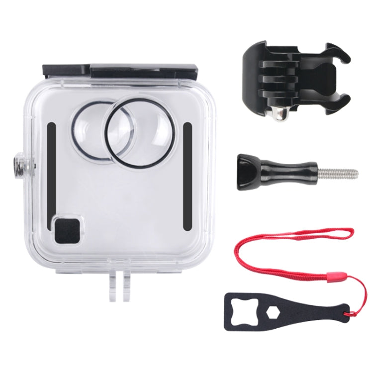 40m Waterproof Housing Protective Case  for GoPro Fusion, with Buckle Basic Mount & Screw & Wrench - Waterproof Cases by PMC TechLife | Online Shopping South Africa | PMC TechLife | Buy Now Pay Later Mobicred