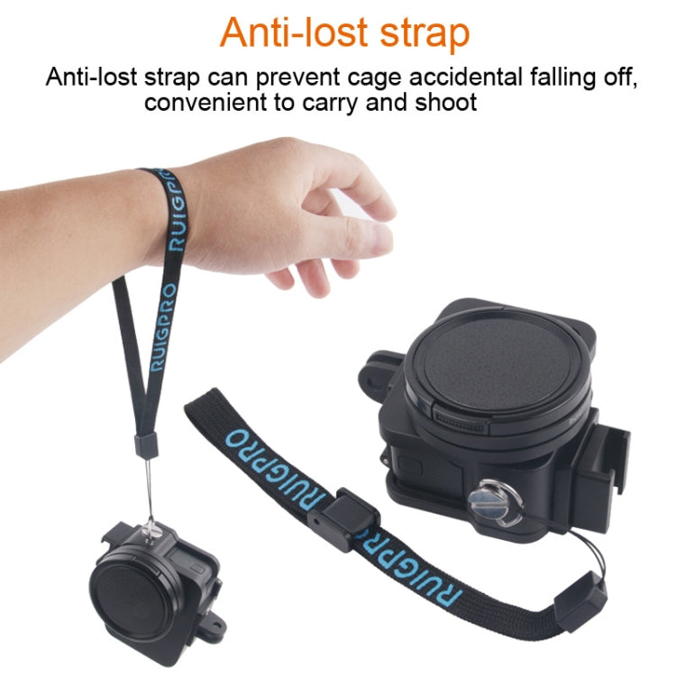 Housing Shell CNC Aluminum Alloy Protective Cage with Insurance Frame & 52mm UV Lens for GoPro HERO7 Black /6 /5 (Blue) - Metal Cases by PMC TechLife | Online Shopping South Africa | PMC TechLife | Buy Now Pay Later Mobicred