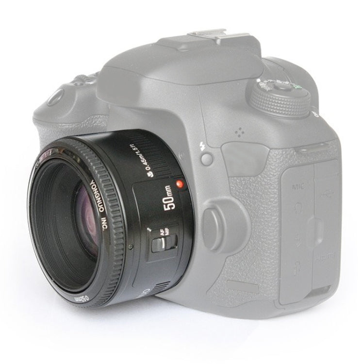 YONGNUO YN50MM F1.8C Auto Focus Lens for Canon EF Mount New Lens(Black) - free shipping - PMC TechLife - Order now!