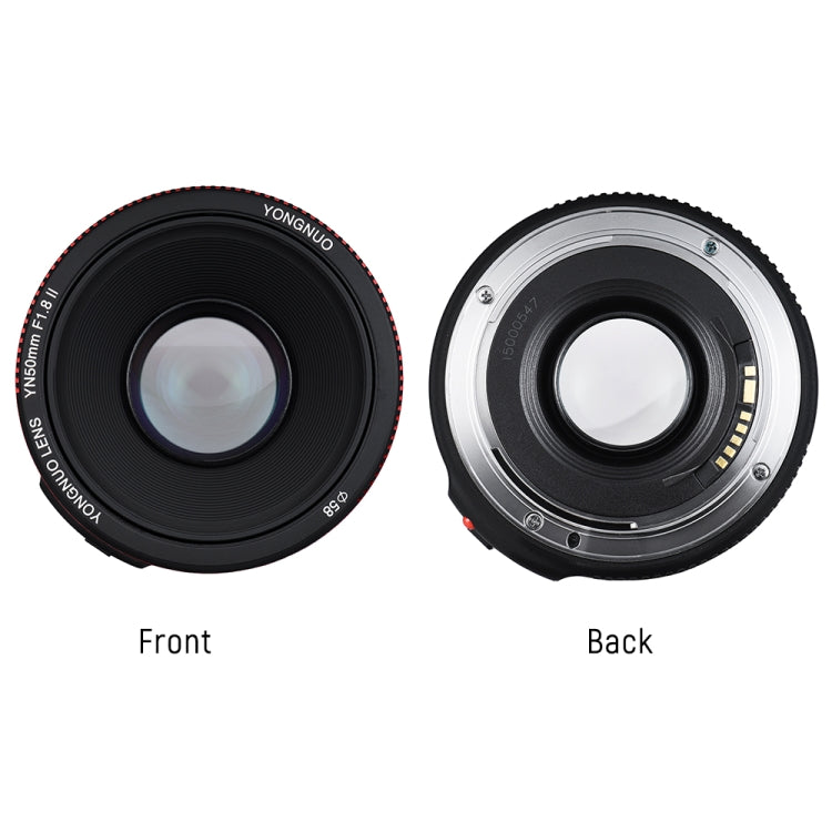 YONGNUO YN50MM F1.8C II F1.8 Auto Focus Lens for Canon EF Mount New Lens (Black) - free shipping - PMC TechLife - Order now!