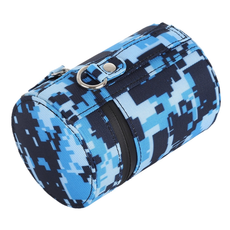Camouflage Color Small Lens Case Zippered Cloth Pouch Box for DSLR Camera Lens, Size: 11x8x8cm (Blue) - free shipping - PMC TechLife - Order now!