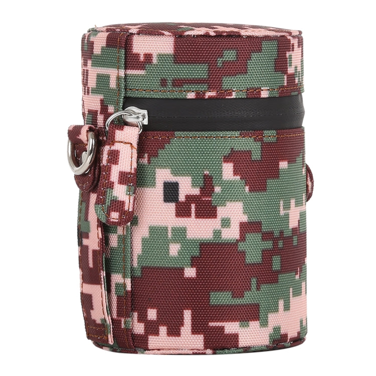Camouflage Color Small Lens Case Zippered Cloth Pouch Box for DSLR Camera Lens, Size: 11x8x8cm (Brown) - free shipping - PMC TechLife - Order now!