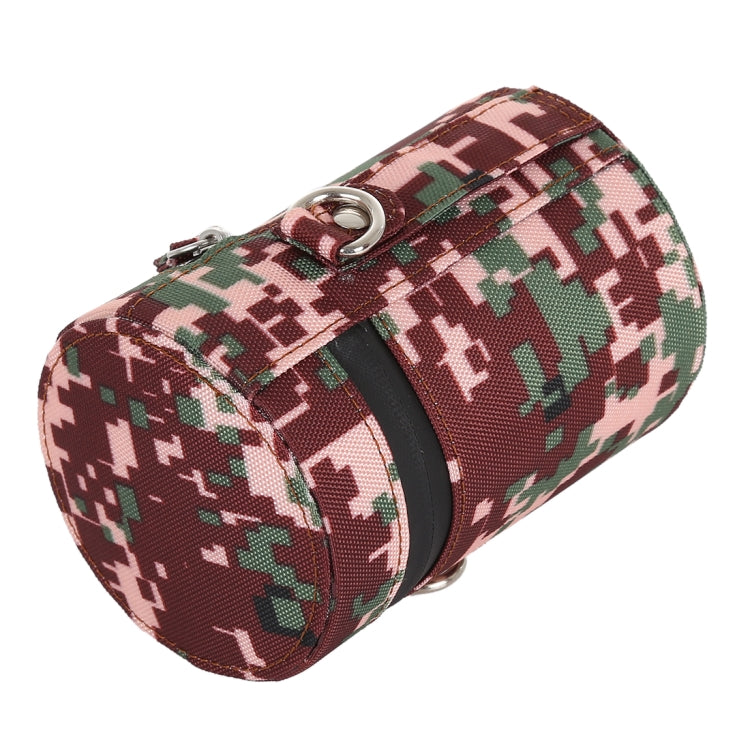 Camouflage Color Small Lens Case Zippered Cloth Pouch Box for DSLR Camera Lens, Size: 11x8x8cm (Brown) - free shipping - PMC TechLife - Order now!