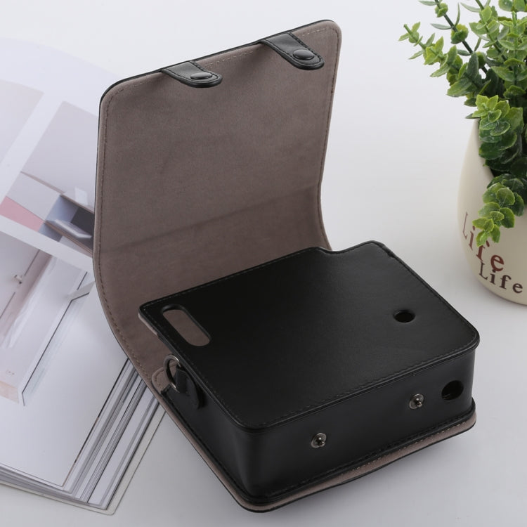 Retro Style Full Body Camera PU Leather Case Bag with Strap for FUJIFILM instax SQUARE SQ6 (Black) - free shipping - PMC TechLife - Order now!
