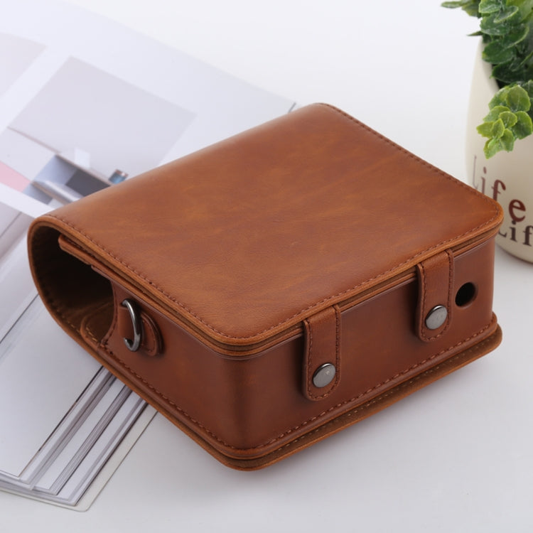 Retro Style Full Body Camera PU Leather Case Bag with Strap for FUJIFILM instax SQUARE SQ6 (Brown) - free shipping - PMC TechLife - Order now!