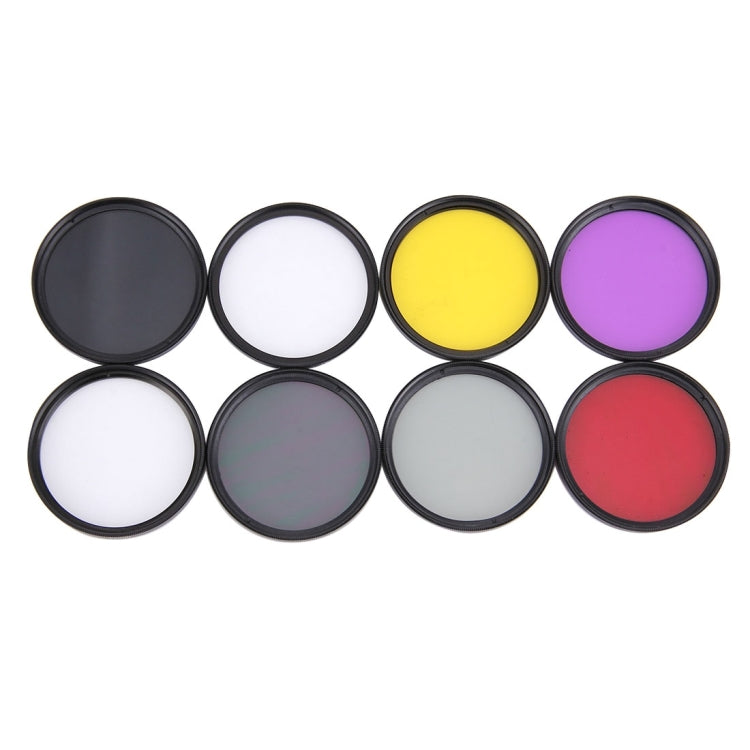 JUNESTAR 11 in 1 Proffesional 52mm Lens Filter(CPL + UV + ND8 + ND4 + ND2 + Star 8 + Red + Yellow + FLD / Purple) & Water-resistant Housing Case Adapter Ring & Lens Protective Cap for GoPro HERO4 / 3+ / 3 & Xiaomi Xiaoyi Yi I / II 4K Sport Action Camera - Lens Filter by JSR | Online Shopping South Africa | PMC TechLife | Buy Now Pay Later Mobicred