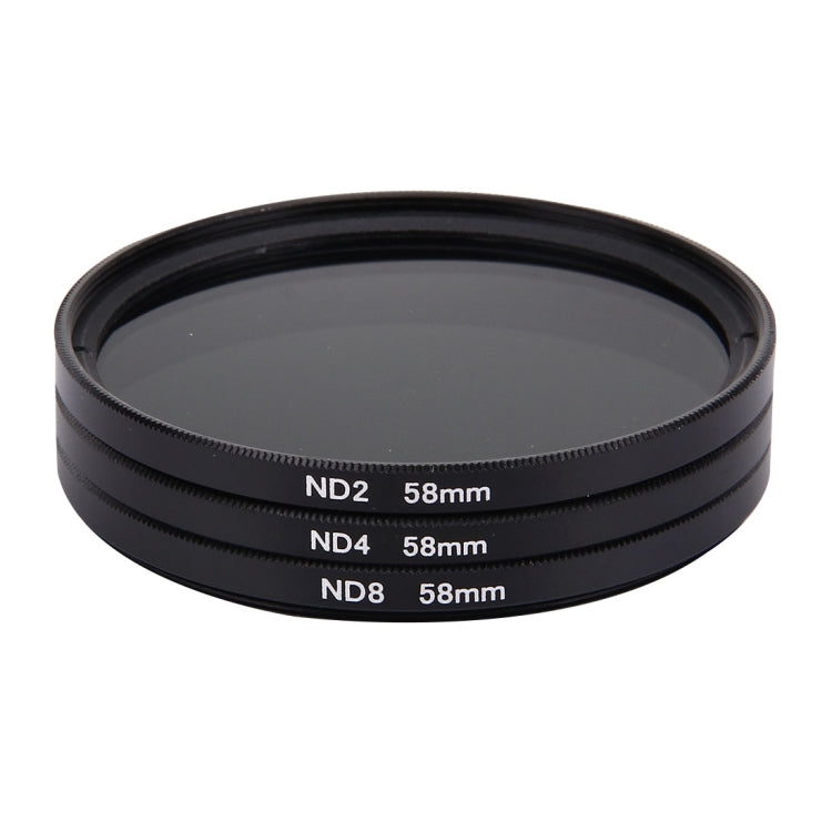 JUNESTAR Proffesional 58mm Lens Filter ND Filter Kits (ND2 + ND4 + ND8) for GoPro & Xiaomi Xiaoyi Yi & SJCAM Sport Action Camera - free shipping - PMC TechLife - Order now!