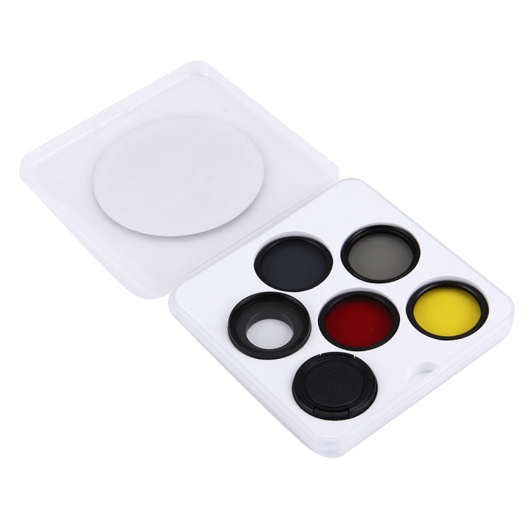 JUNESTAR 7 in 1 Proffesional 37mm Lens Filter(CPL + UV + ND4 + Red + Yellow + FLD / Purple) & Lens Protective Cap for GoPro HERO4 / 3+ / 3 Sport Action Camera - free shipping - PMC TechLife - Order now!