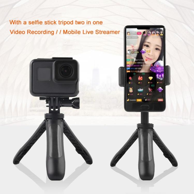 GP446 Multifunctional Mini Fixed Tripod for GoPro, Insta360, DJI and Other Action Cameras(Red) - Holder by PMC TechLife | Online Shopping South Africa | PMC TechLife | Buy Now Pay Later Mobicred