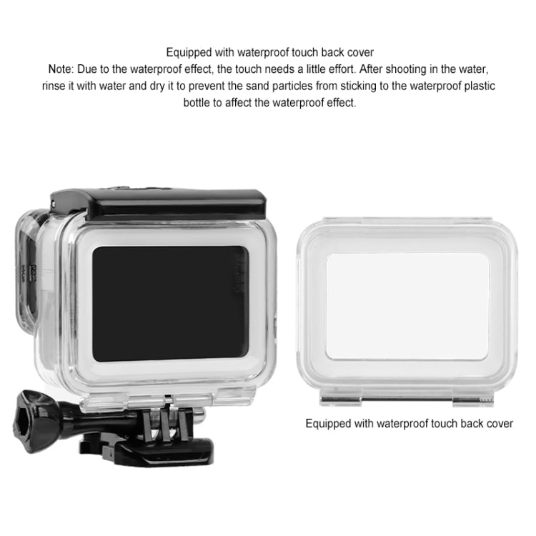 GP452 Waterproof Case + Touch Back Cover for GoPro HERO7 White / Silver - Waterproof Cases by PMC TechLife | Online Shopping South Africa | PMC TechLife | Buy Now Pay Later Mobicred