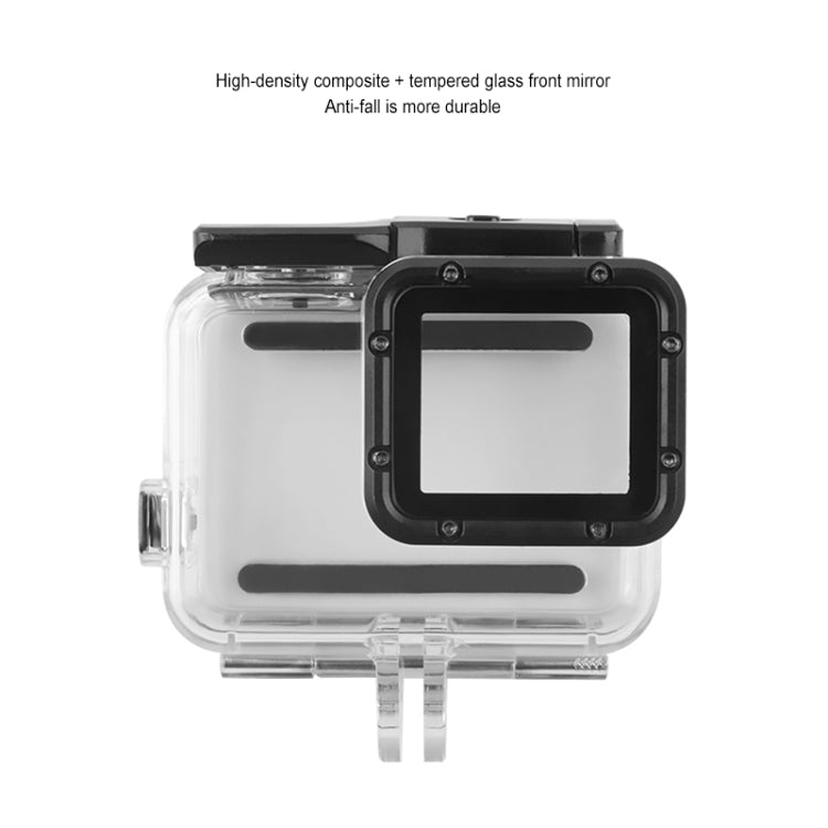 GP452 Waterproof Case + Touch Back Cover for GoPro HERO7 White / Silver - Waterproof Cases by PMC TechLife | Online Shopping South Africa | PMC TechLife | Buy Now Pay Later Mobicred