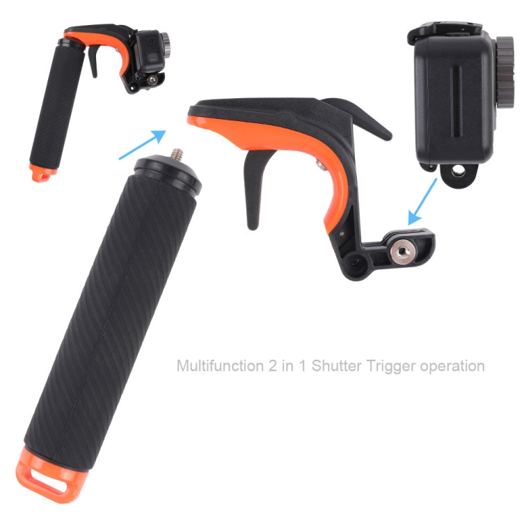 Shutter Trigger + Floating Hand Grip Diving Buoyancy Stick with Adjustable Anti-lost Strap & Screw & Wrench for DJI Osmo Action - Other by PMC TechLife | Online Shopping South Africa | PMC TechLife | Buy Now Pay Later Mobicred