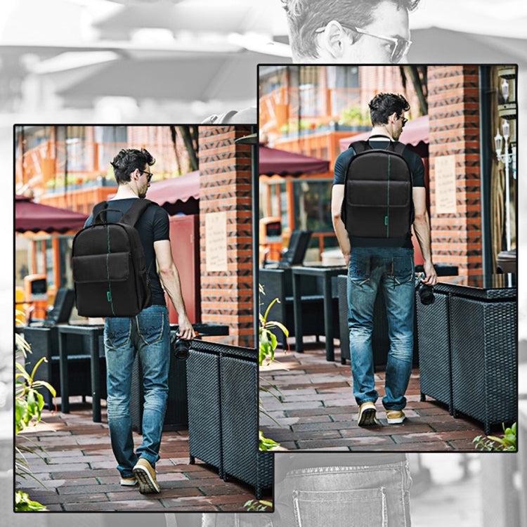 INDEPMAN DL-B013 Portable Waterproof Scratch-proof Outdoor Sports Backpack Camera Bag Phone Tablet Bag for GoPro, SJCAM, Nikon, Canon, Xiaomi Xiaoyi YI, iPad, Apple, Samsung, Huawei, Size: 26.5 * 12.5 * 33 cm(Green) - free shipping - PMC TechLife - Order now!