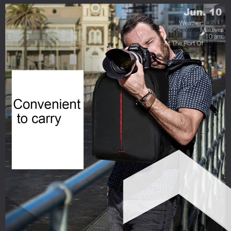 DL-B028 Portable Casual Style Waterproof Scratch-proof Outdoor Sports Backpack SLR Camera Bag Phone Bag for GoPro, SJCAM, Nikon, Canon, Xiaomi Xiaoyi YI, iPad, Apple, Samsung, Huawei, Size: 27.5 * 12.5 * 34 cm(Orange) - free shipping - PMC TechLife - Order now!