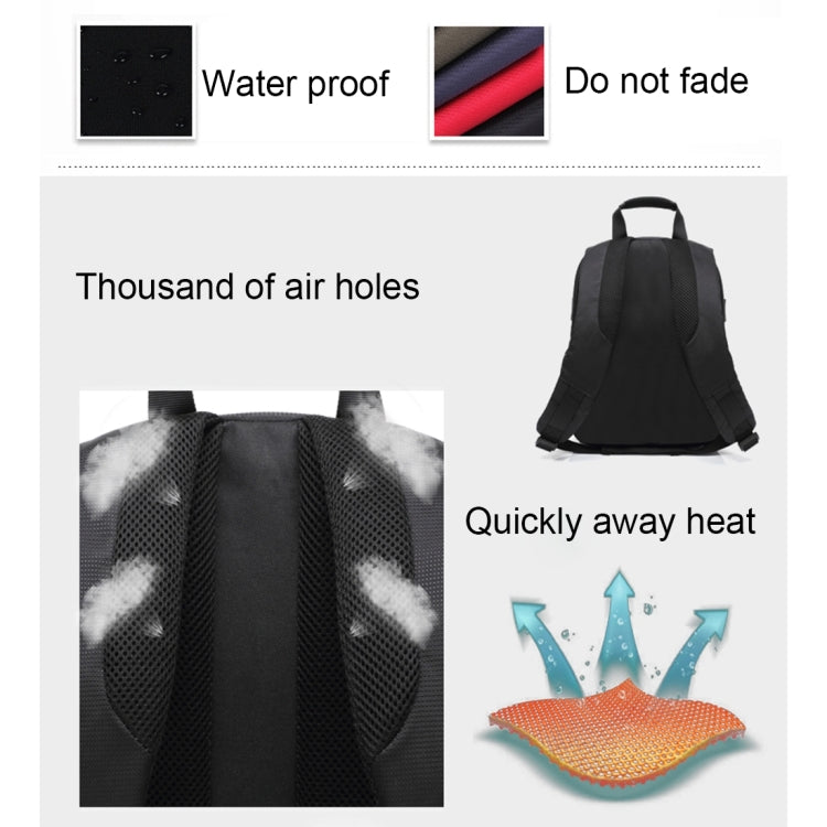 DL-B028 Portable Casual Style Waterproof Scratch-proof Outdoor Sports Backpack SLR Camera Bag Phone Bag for GoPro, SJCAM, Nikon, Canon, Xiaomi Xiaoyi YI, iPad, Apple, Samsung, Huawei, Size: 27.5 * 12.5 * 34 cm(Red) - free shipping - PMC TechLife - Order now!