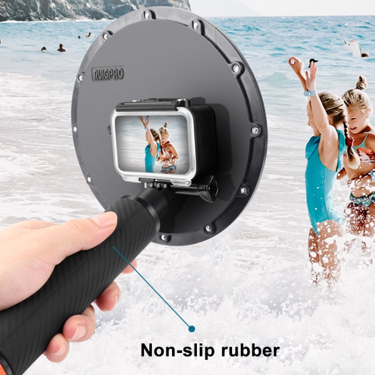 RUIGPRO Floating Hand Grip Dome Port Underwater Diving Camera Lens Transparent Cover for DJI Osmo Action - free shipping - PMC TechLife - Order now!