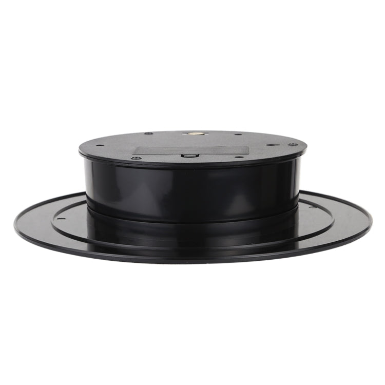 25cm 360 Degree Electric Rotating Turntable Display Stand Video Shooting Props Turntable for Photography, Load 3kg, Powered by Battery(Black White) - free shipping - PMc TechLife - Order now!