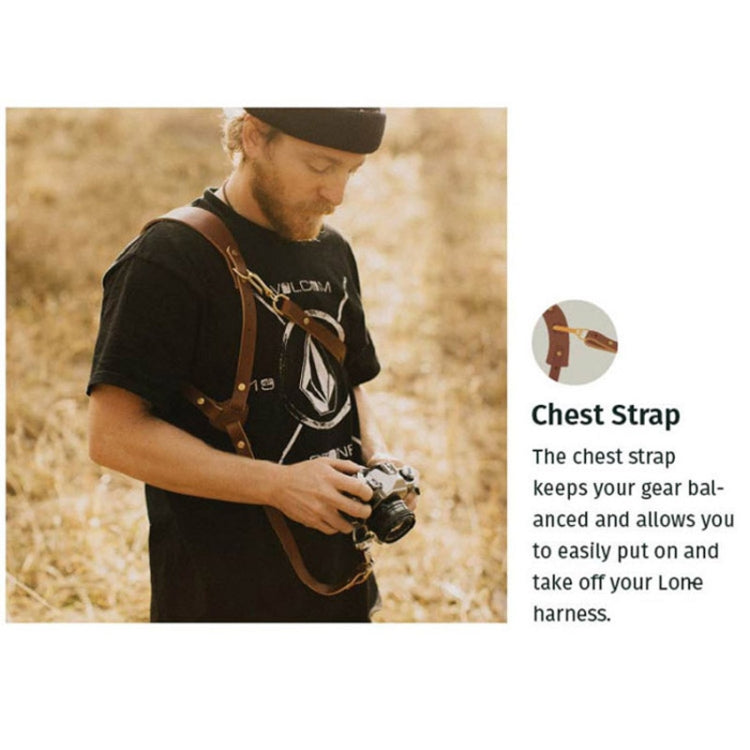 Quick Release Anti-Slip Shoulder Leather Harness Camera Strap with Metal Hook for SLR / DSLR Cameras (Left Shoulder) - free shipping - PMC TechLife - Order now!