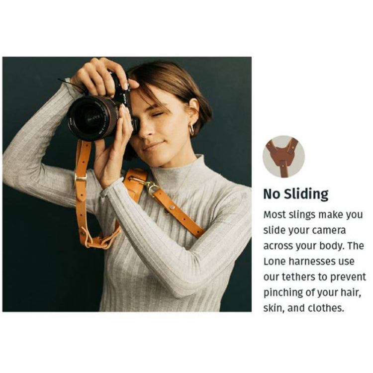 Quick Release Anti-Slip Shoulder Leather Harness Camera Strap with Metal Hook for SLR / DSLR Cameras (Left Shoulder) - free shipping - PMC TechLife - Order now!