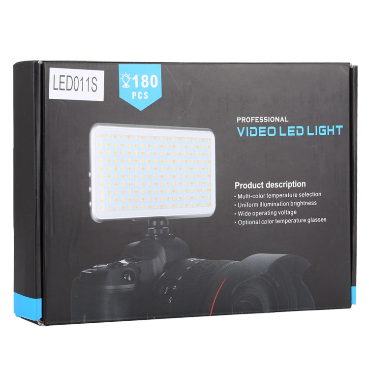 LED011S Pocket 180 LEDs Professional Vlogging Photography Video & Photo Studio Light with OLED Display & Cold Shoe Adapter Mount for Canon / Nikon DSLR Cameras - free shipping - PMC TechLife - Order now!