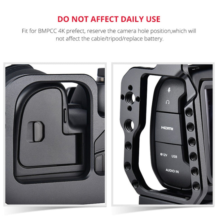 YELANGU C9-A YLG0911A Handle Video Camera Cage Stabilizer for DJI BMPCC 4K(Black) - free shipping - PMc TechLife - Order now!