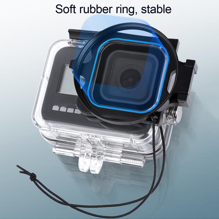 RUIGPRO for GoPro HERO8 Professional 58mm 16X Macro Lens Dive Housing Filter + Dive Housing Waterproof Case with Filter Adapter Ring & Lens Cap - free shipping - PMC TechLife - Order now!