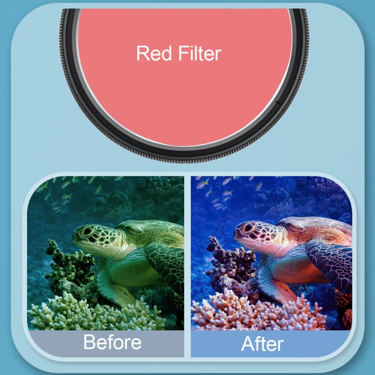 RUIGPRO for GoPro HERO8 58mm 16X Macro Lens + Red/Purple Diving Lens  Filter + Dive Housing Waterproof Case Kits with Filter Adapter Ring & Lens Cap - Lens Filter by RUIGPRO | Online Shopping South Africa | PMC TechLife | Buy Now Pay Later Mobicred