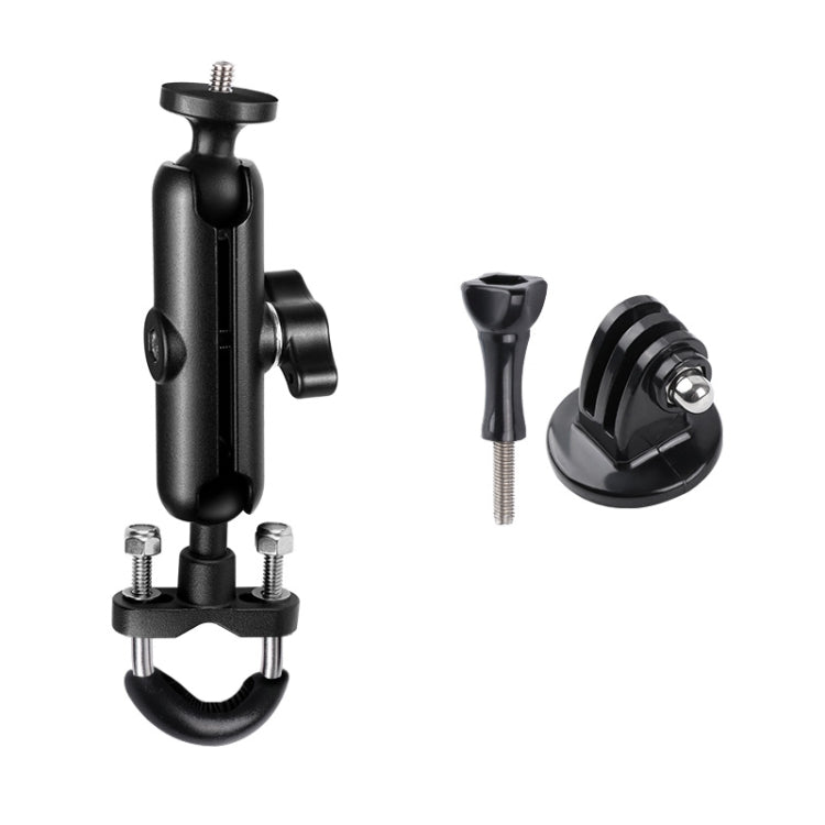 9cm Connecting Rod 20mm Ball Head Motorcycle Handlebar Fixed Mount Holder with Tripod Adapter & Screw for GoPro, Insta360, DJI and Other Action Cameras(Black) - free shipping - PMC TechLife - Order now!
