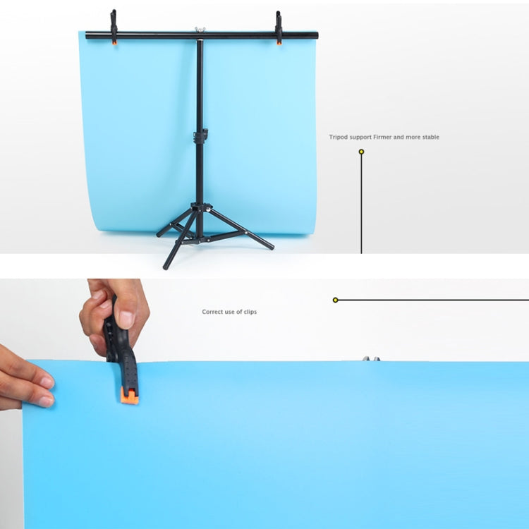 100x200cm T-Shape Photo Studio Background Support Stand Backdrop Crossbar Bracket Kit with Clips, No Backdrop - free shipping - PMC TechLife - Order now!