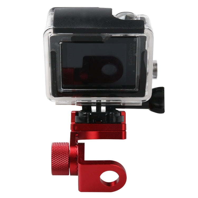Motorcycle Rearview Mirror CNC Aluminum Alloy Stent Fixed Bracket Holder forGoPro Hero12 Black / Hero11 /10 /9 /8 /7 /6 /5, Insta360 Ace / Ace Pro, DJI Osmo Action 4 and Other Action Cameras(Red) - Bicycle Handlebar Mount by PMC TechLife | Online Shopping South Africa | PMC TechLife | Buy Now Pay Later Mobicred
