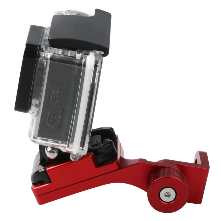Motorcycle Rearview Mirror CNC Aluminum Alloy Stent Fixed Bracket Holder forGoPro Hero12 Black / Hero11 /10 /9 /8 /7 /6 /5, Insta360 Ace / Ace Pro, DJI Osmo Action 4 and Other Action Cameras(Red) - Bicycle Handlebar Mount by PMC TechLife | Online Shopping South Africa | PMC TechLife | Buy Now Pay Later Mobicred