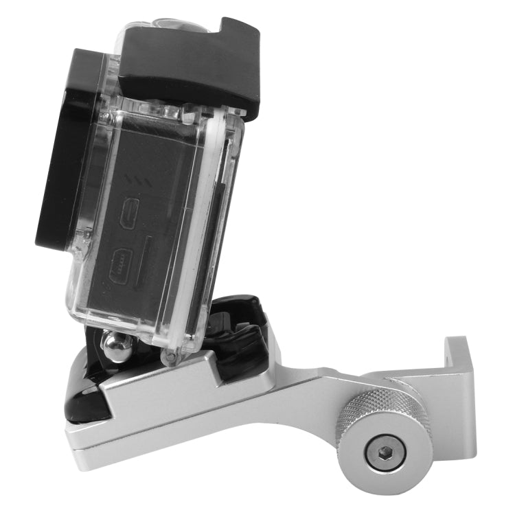 Motorcycle Rearview Mirror CNC Aluminum Alloy Stent Fixed Bracket Holder forGoPro Hero12 Black / Hero11 /10 /9 /8 /7 /6 /5, Insta360 Ace / Ace Pro, DJI Osmo Action 4 and Other Action Cameras(Silver) - Bicycle Handlebar Mount by PMC TechLife | Online Shopping South Africa | PMC TechLife | Buy Now Pay Later Mobicred