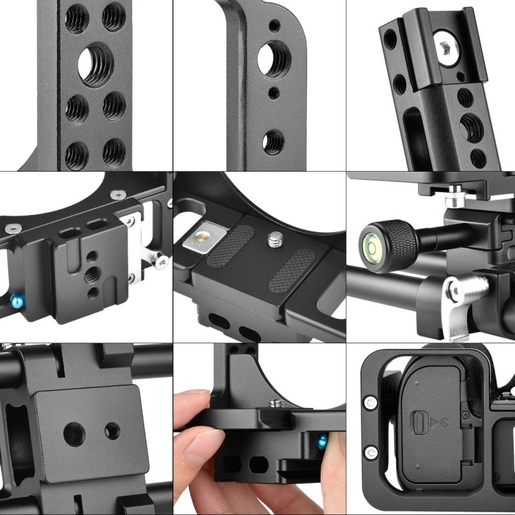 YELANGU C15-B YLG0711A-A Video Camera Cage Stabilizer with Handle for Nikon Z6 / Z7(Black) - free shipping - PMC TechLife - Order now!