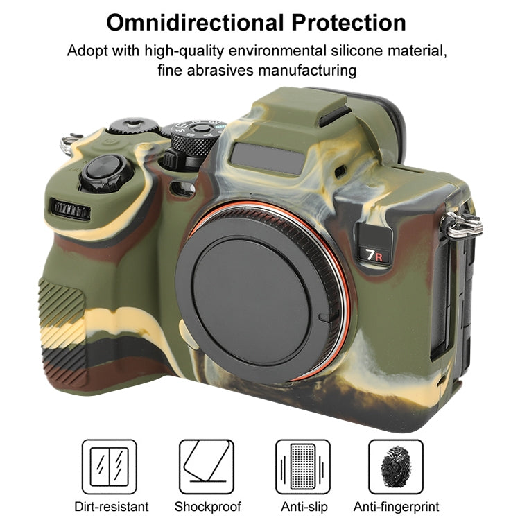 For Sony ILCE-7RM5 / Alpha 7R V Soft Silicone Protective Case (Camouflage) - Protective Case by PMC TechLife | Online Shopping South Africa | PMC TechLife | Buy Now Pay Later Mobicred