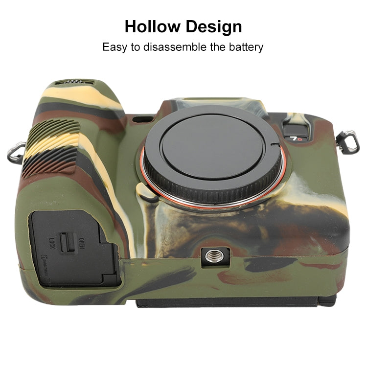 For Sony ILCE-7RM5 / Alpha 7R V Soft Silicone Protective Case (Camouflage) - Protective Case by PMC TechLife | Online Shopping South Africa | PMC TechLife | Buy Now Pay Later Mobicred