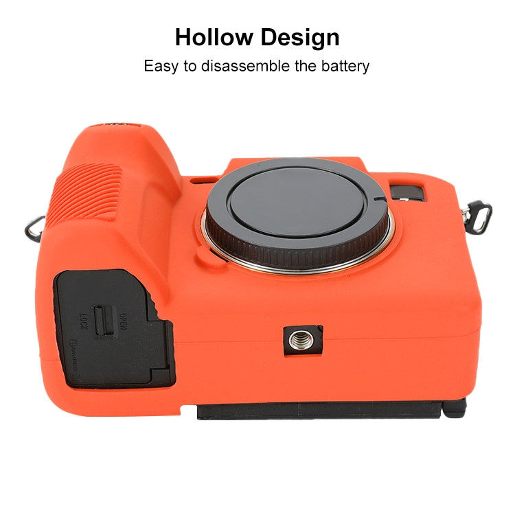 For Sony ILCE-7RM5 / Alpha 7R V Soft Silicone Protective Case (Orange) - Protective Case by PMC TechLife | Online Shopping South Africa | PMC TechLife | Buy Now Pay Later Mobicred