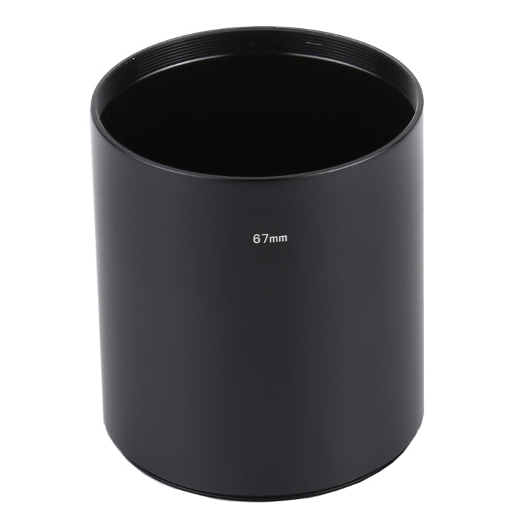 67mm Thread Type Straight Tube Full Metal Lens Hood Shade for Medium Telephoto Lens - free shipping - PMC TechLife - Order now!