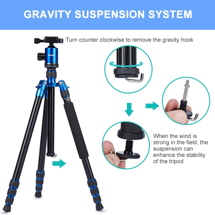 TRIOPO Oubao A-688 Adjustable Portable  Aluminum Alloy Tripod with Ball Head for SLR Camera - free shipping - PMC TechLife - Order now!