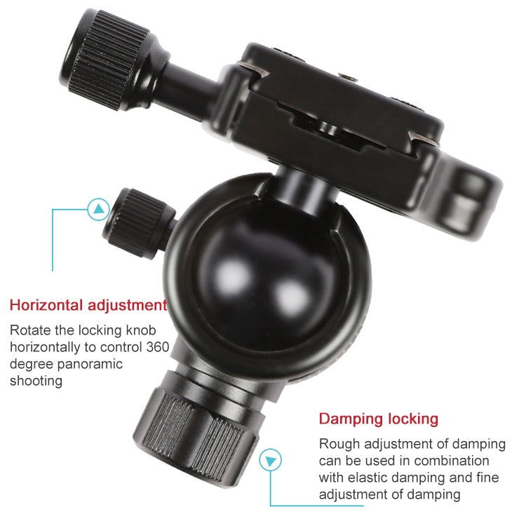 TRIOPO 554 Adjustable Portable  Aluminum Alloy Tripod with D-2A Ball Head for SLR Camera - free shipping - PMC TechLife - Order now!