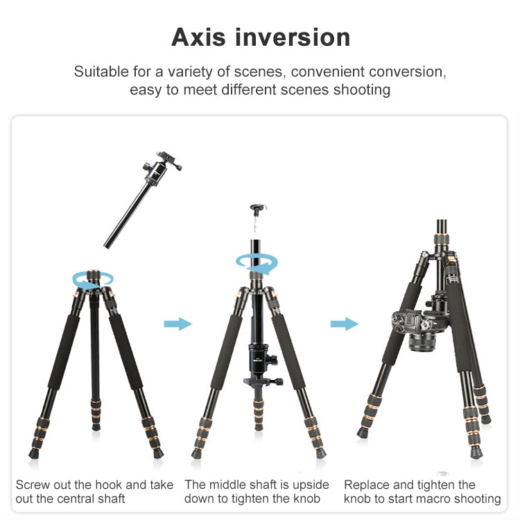 TRIOPO 554 Adjustable Portable  Aluminum Alloy Tripod with D-2A Ball Head for SLR Camera - free shipping - PMC TechLife - Order now!