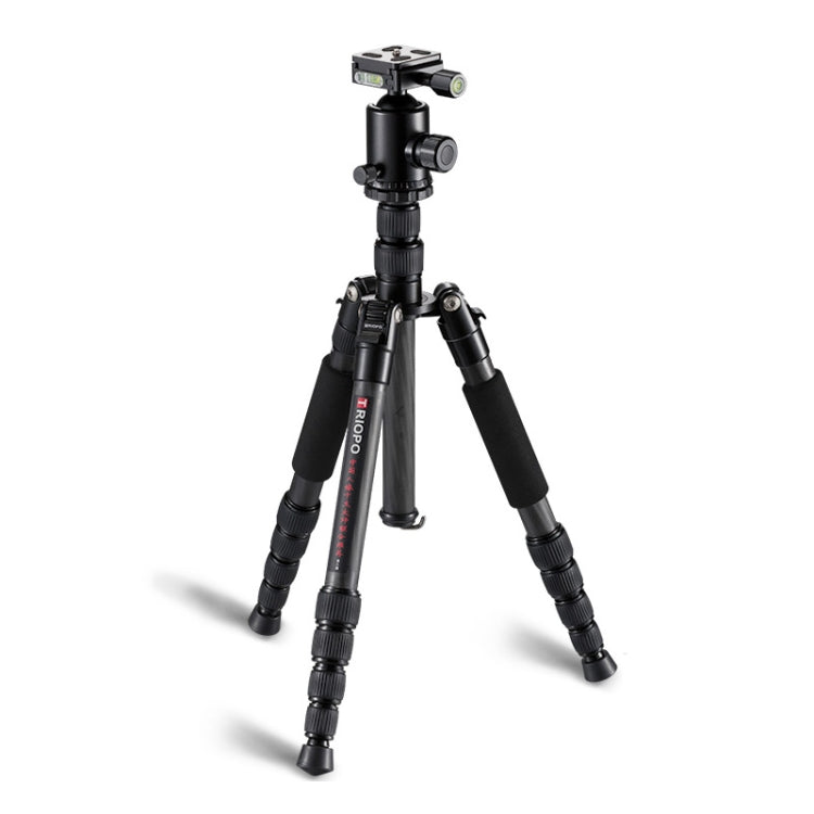 TRIOPO T259G+Q2 Adjustable Portable Carbon Fiber Tripod with Q-2 Ball Head for SLR Camera - free shipping - PMC TechLife - Order now!