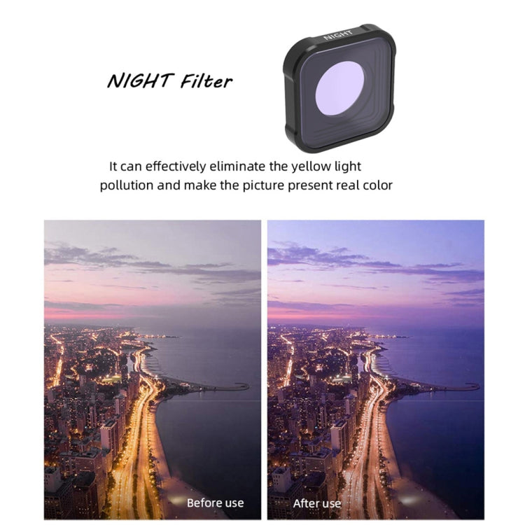 JSR KB Series NIGHT Light Pollution Reduction Lens Filter for GoPro HERO13 Black /12 Black /11 Black /10 Black /9 Black - Lens Filter by JSR | Online Shopping South Africa | PMC TechLife | Buy Now Pay Later Mobicred
