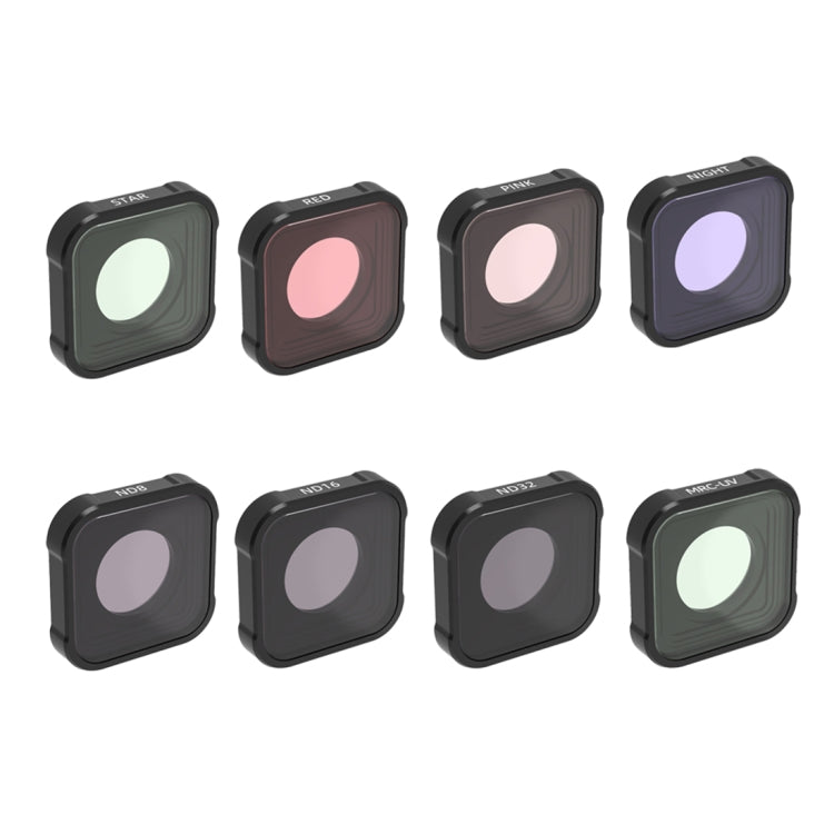 JSR KB Series STAR+MCUV+NIGHT+Diving Red+Diving Pink+ND8+ND16+ND32 Lens Filter for GoPro HERO13 Black /12 Black /11 Black /10 Black /9 Black - Lens Filter by JSR | Online Shopping South Africa | PMC TechLife | Buy Now Pay Later Mobicred