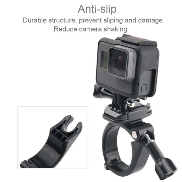 GP434 Large Size Bicycle Motorcycle Handlebar Fixing Mount for GoPro, Insta360, DJI and Other Action Cameras(Black) - Bicycle Handlebar Mount by PMC TechLife | Online Shopping South Africa | PMC TechLife | Buy Now Pay Later Mobicred