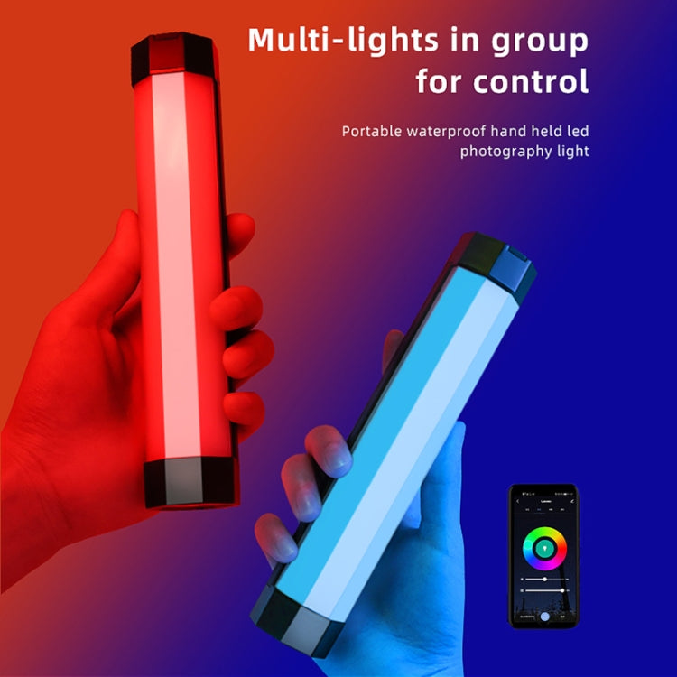 LUXCeO RGB Colorful Photo LED Stick Video Light APP Control Adjustable Color Temperature Waterproof Handheld LED Fill Light with Remote Control(Black) - free shipping - PMC TechLife - Order now!