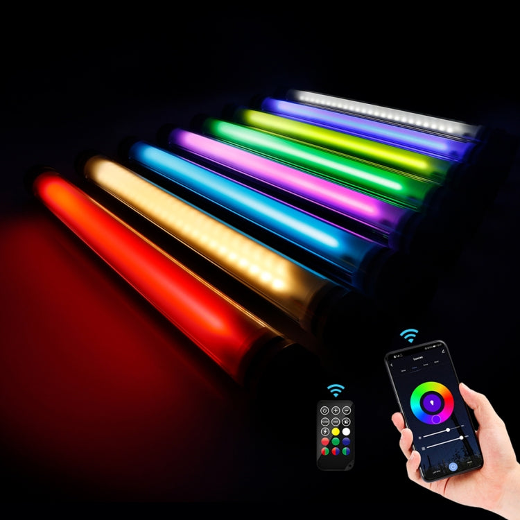 LUXCeO P7RGB Pro Colorful Photo LED Stick Video Light APP Control Adjustable Color Temperature Waterproof Handheld LED Fill Light with Remote Control - free shipping - PMC TechLife - Order now!